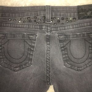 True Religion jeans gray size 26 31 inseam slim